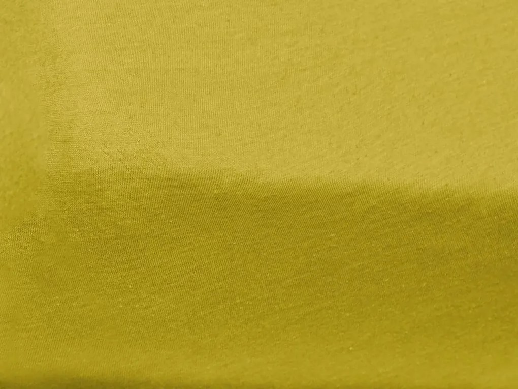 PrzytulneMieszkanie.pl Jersey prześcieradło dziecięce żółte 60x120 cm