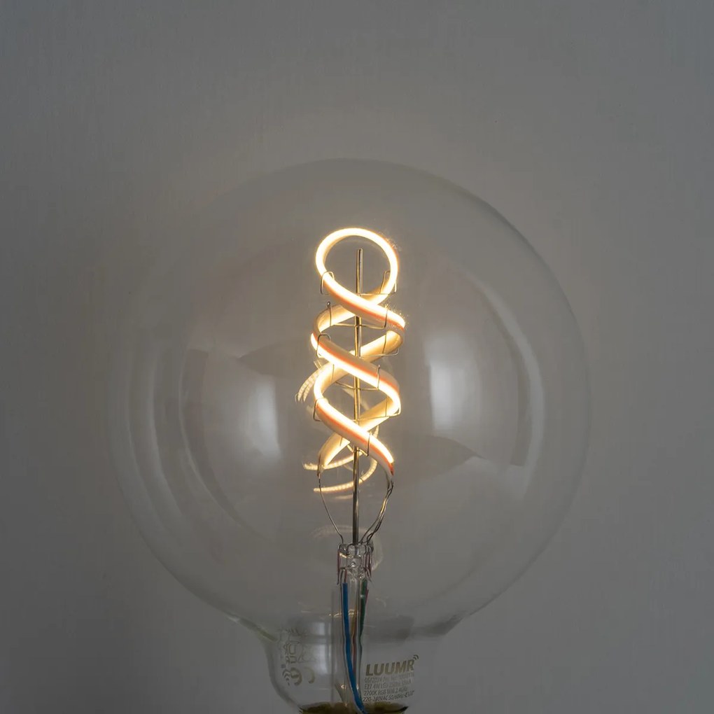 Zestaw 5 Inteligentne ściemnialne żarówki LED E27 G125 RGBW 4W 250lm 2700K