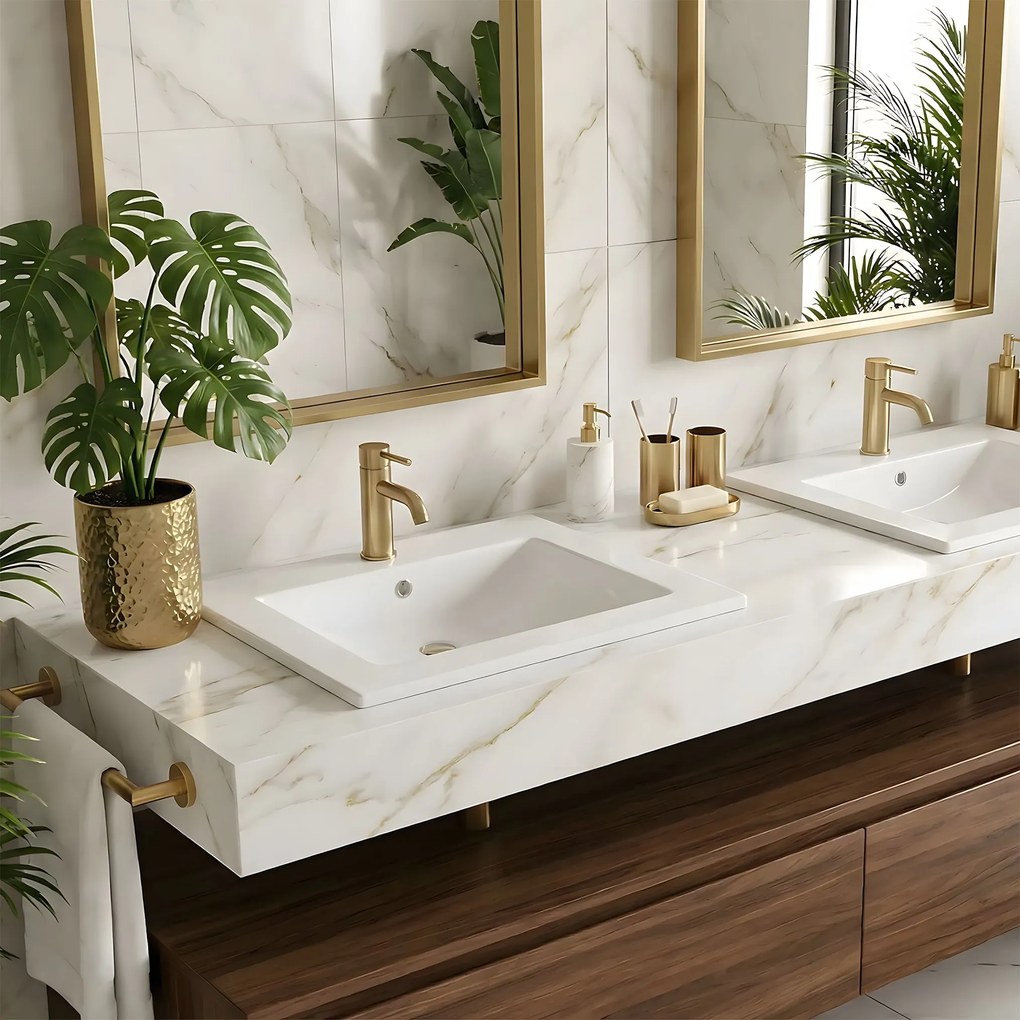 Umywalka wpuszczana Rea Dafne 60