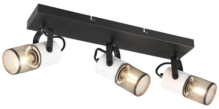 Czarno-biały kinkiet ø 9 cm Tosh – Trio