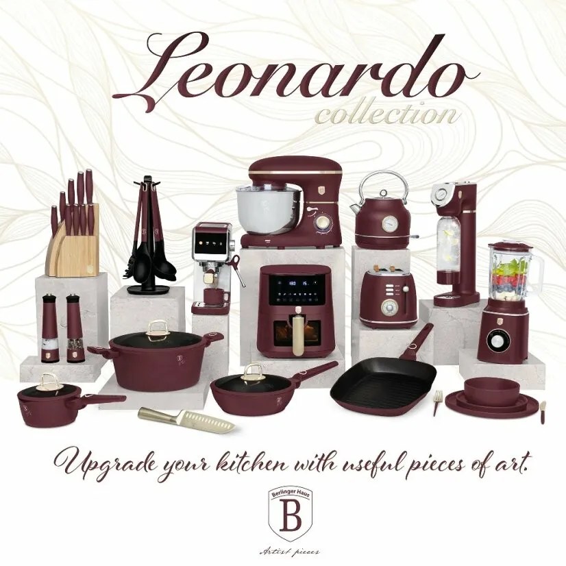 BerlingerHaus Zestaw noży z bambusową podstawką Leonardo, 10 szt.