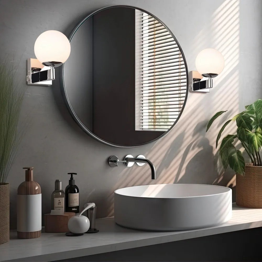 Kinkiet w kolorze srebra ø 14 cm Kula – Trio