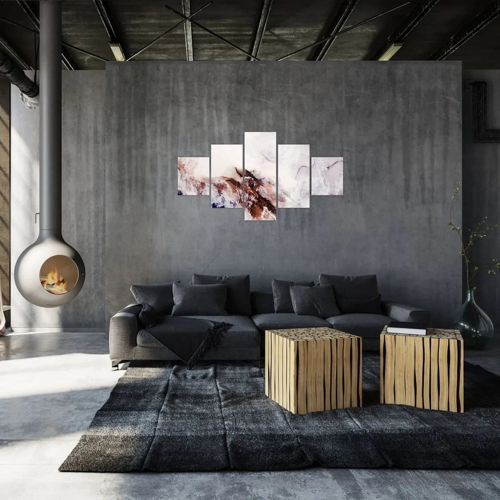 Obraz - Fioletowy marmur N⁰1 (125x70 cm)