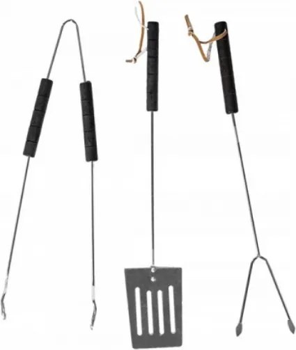 Grill ogrodowy na węgiel drzewny BBQ 87x35 cm, czarny/czerwony