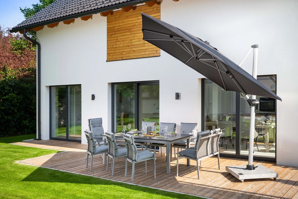 Doppler Mobilny stojak na parasol 140 kg - granitowy z kółkami