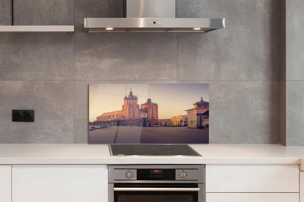 Panel Szklany Kraków Kościół wschód słońca