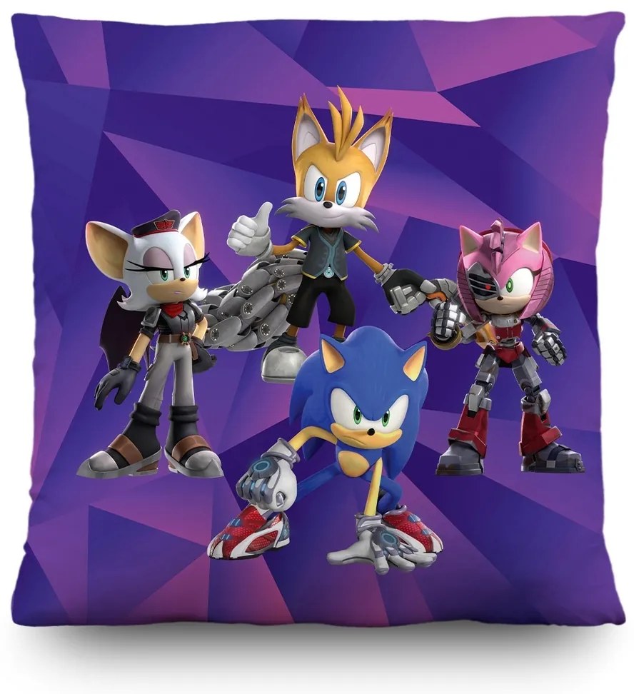 Poduszka dziecięca Sonic, 40 x 40 cm
