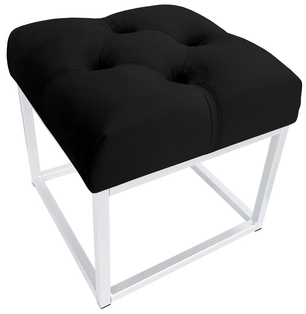 Pufa CHESTERFIELD LOFT ławka postawa biała MG19