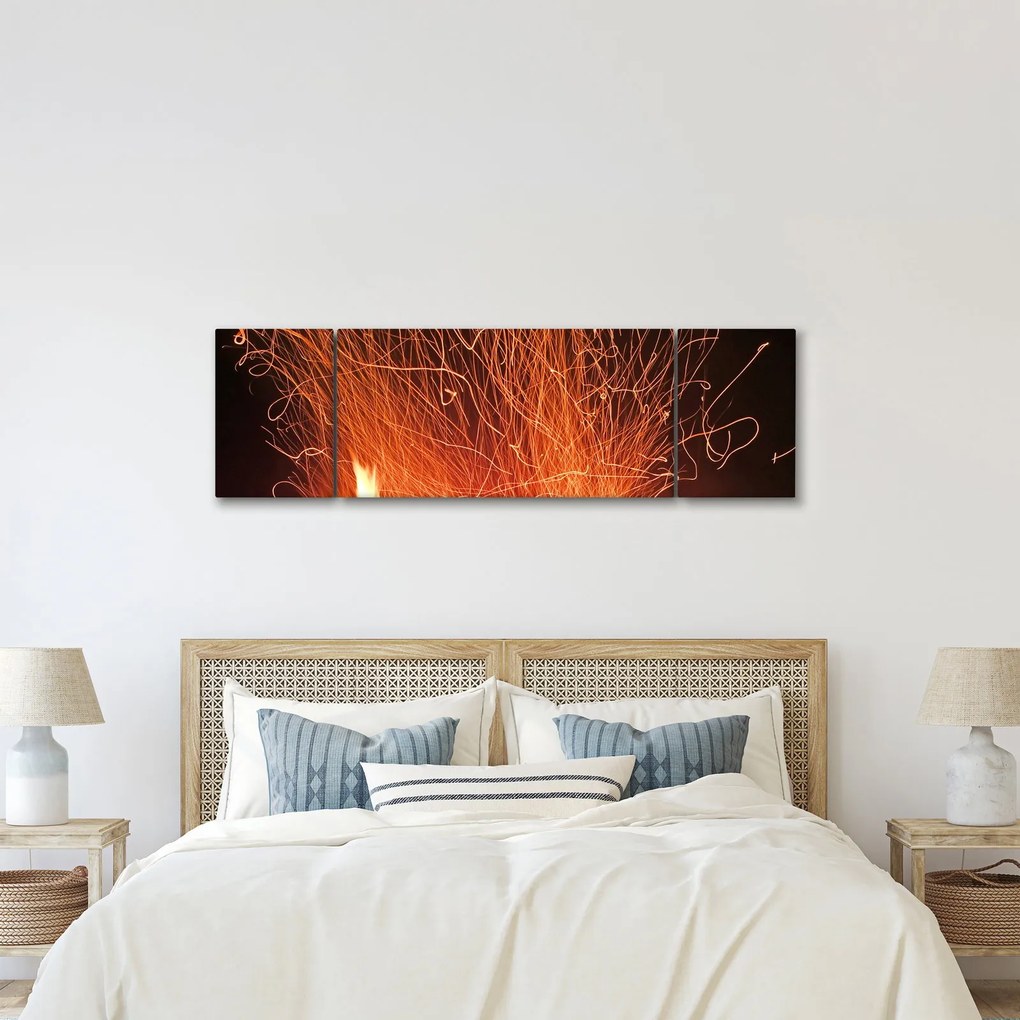Obraz ognia (170x50 cm)