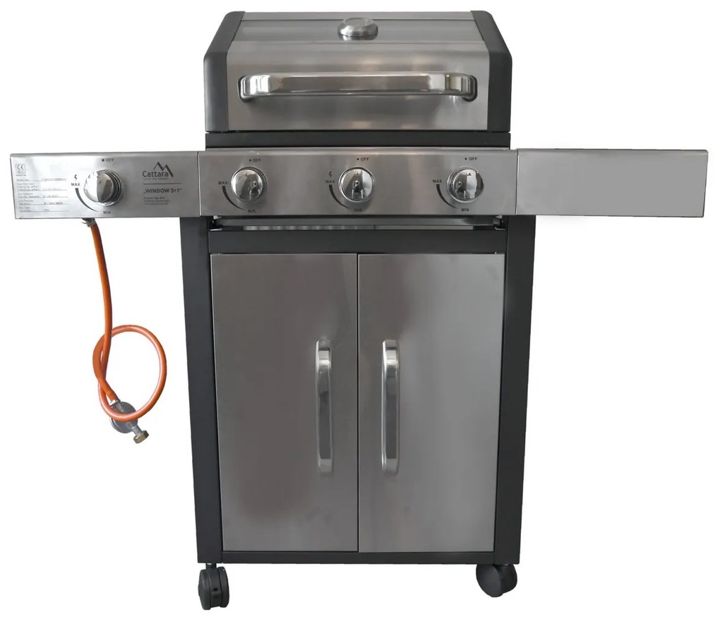 TEST Cattara Gazowy grill przenośny Okno, 117,5 x 49 x 116 cm