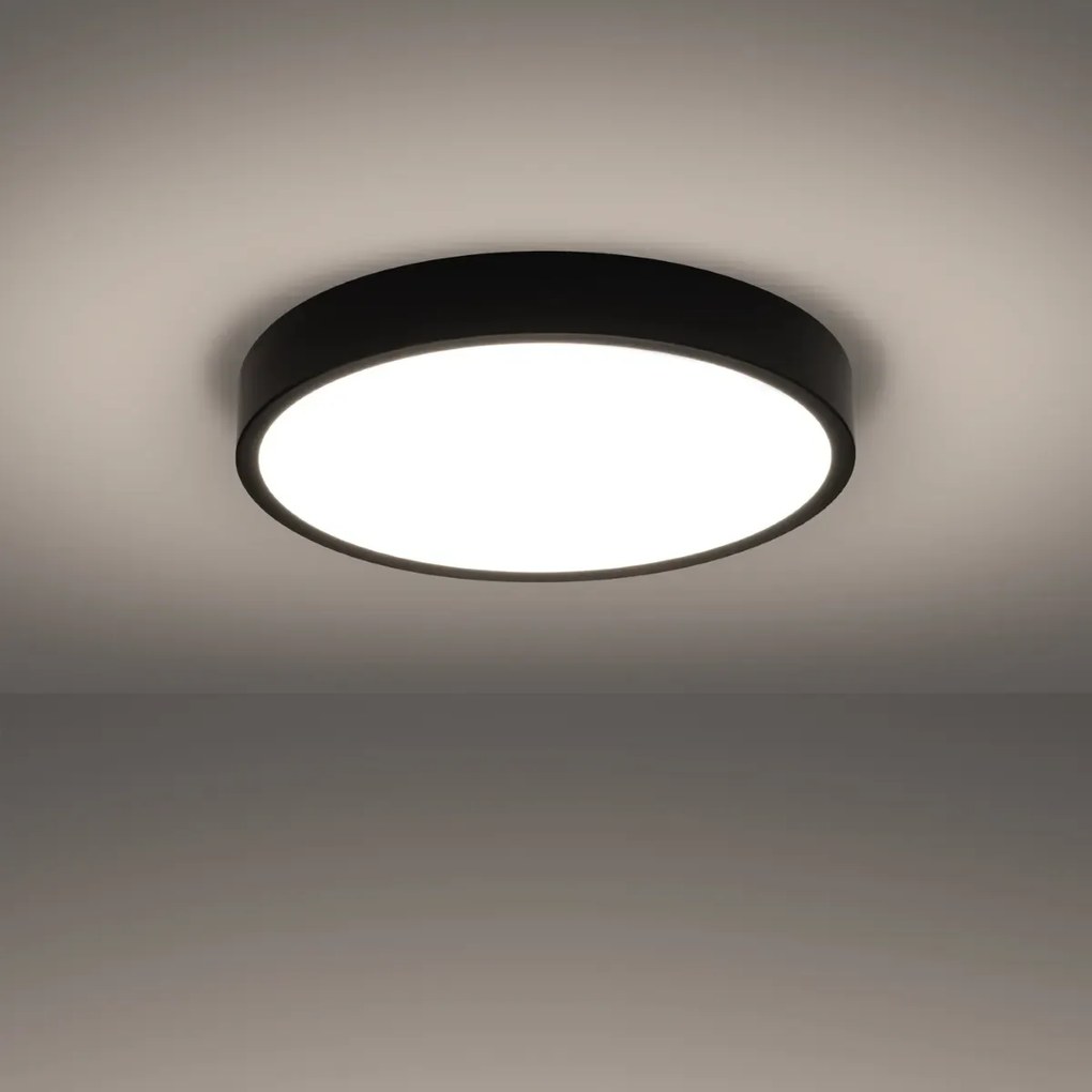 Plafon ONYX 50 czarny LED 3000K SOLLUX  LIGHTING