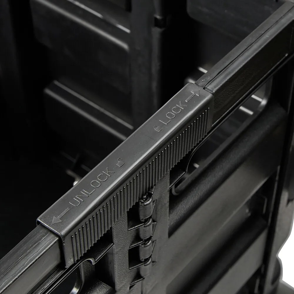 Keeeper Składany wózek na zakupy Olli 45 l Czarny, 45 l