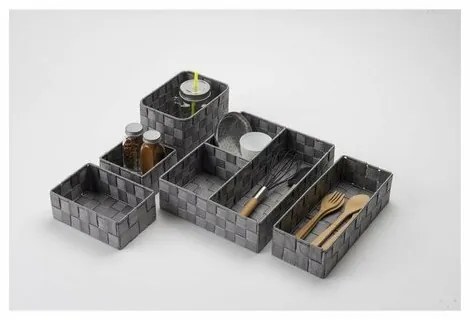 Compactor Organizer do przechowywania w szufladzie S TEX, 12 x 12 x 7 cm, szary