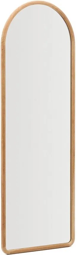 Lustro z drewnianą ramą ścienne 55x155 cm Milsa – Kave Home