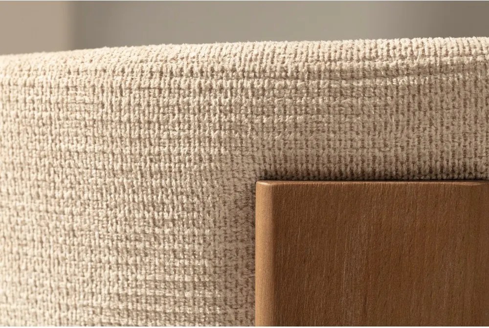 Kremowe tapicerowane krzesła zestaw 2 szt. Nadia – MOME