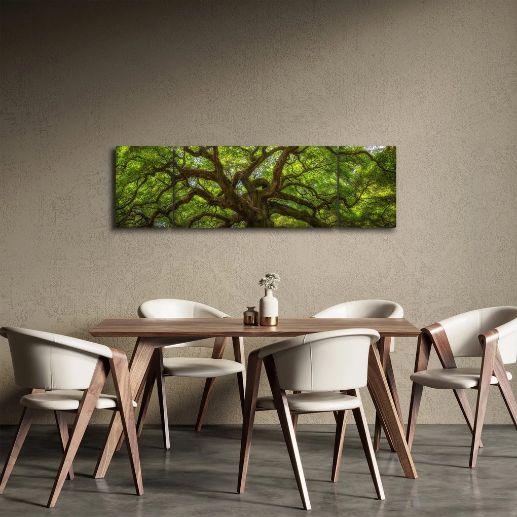Obraz - Zielone drzewo (170x50 cm)