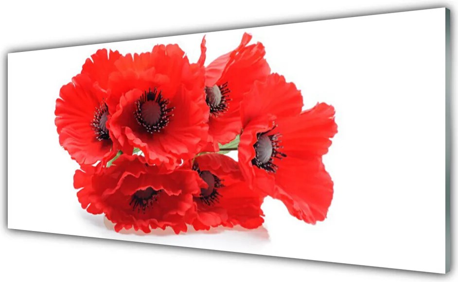 Panel Szklany do Kuchni Zestawienie Kwiatowych Motywów