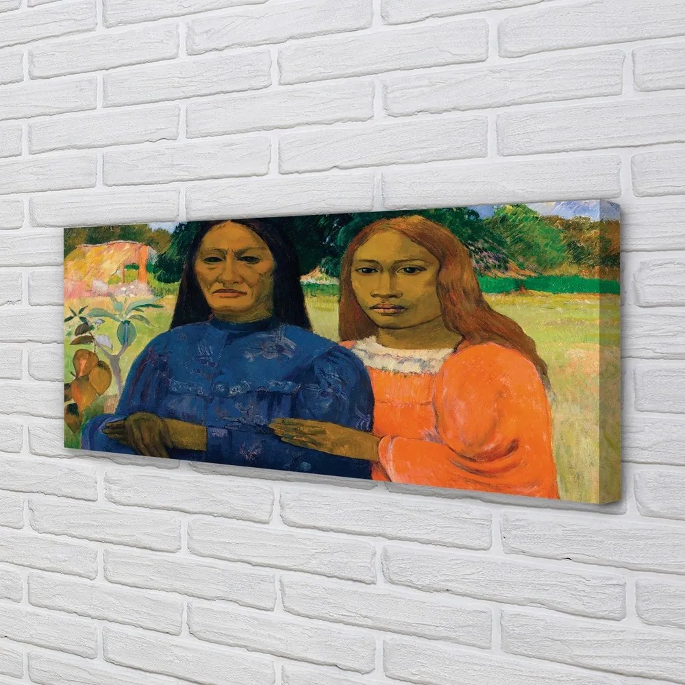 Obraz drukowany na płótnie Dwie kobiety - Paul Gauguin