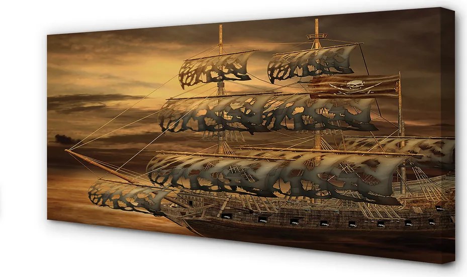 Obraz na płótnie Statek na Spokojnym Morzu