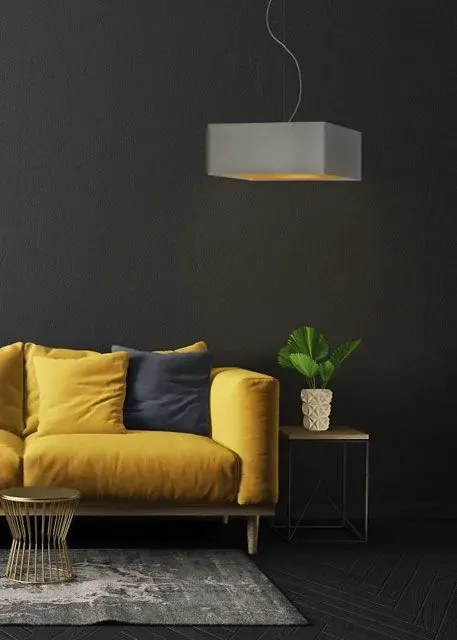 Kwadratowa lampa wisząca z białym stelażem 5 kolorów M5-G73