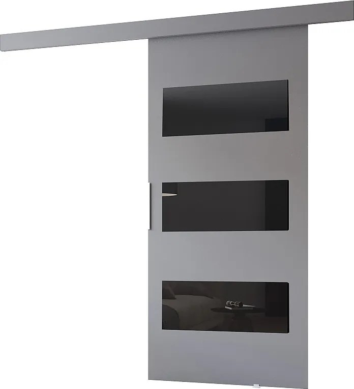 MINIO go for it, Drzwi przesuwne wewnętrzne CLEAN E 76 cm  w kolorze szarym