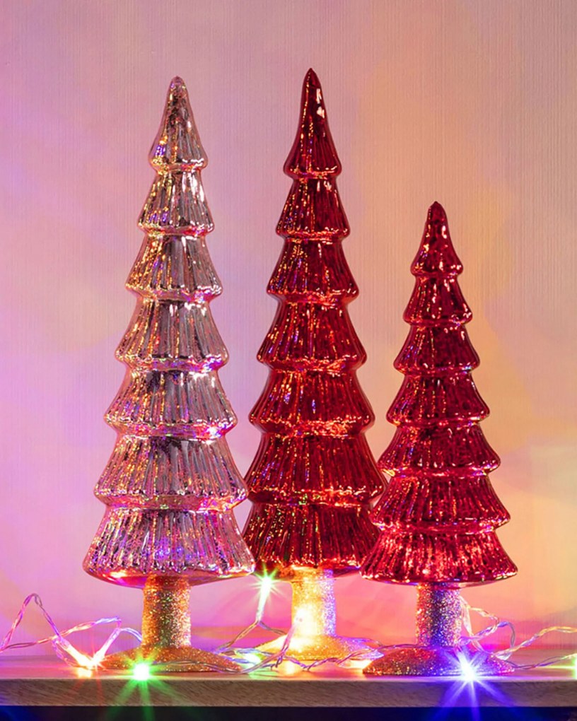 Dekoracja Red Christmas Tree 28cm