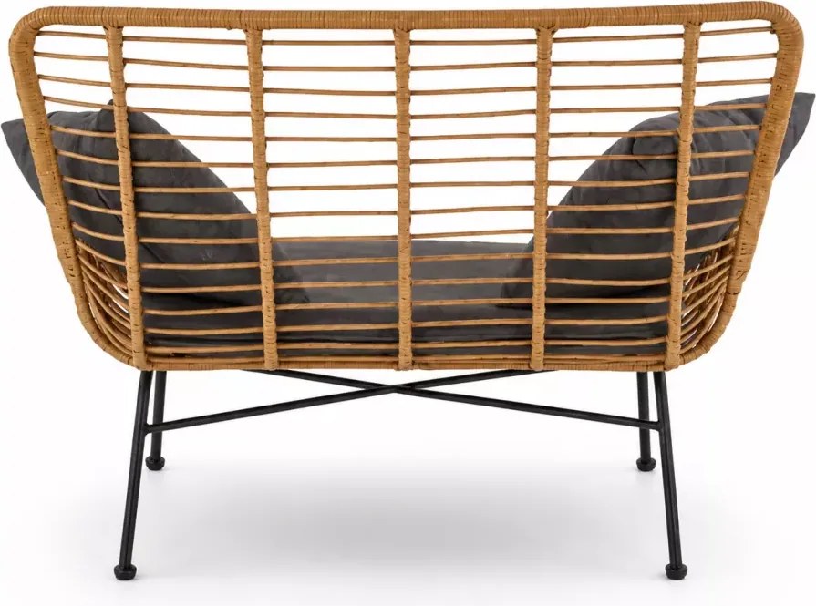 Luksusowa sofa ogrodowa Mavis – elegancki i wygodny mebel z odpornego na warunki atmosferyczne rattanu syntetycznego