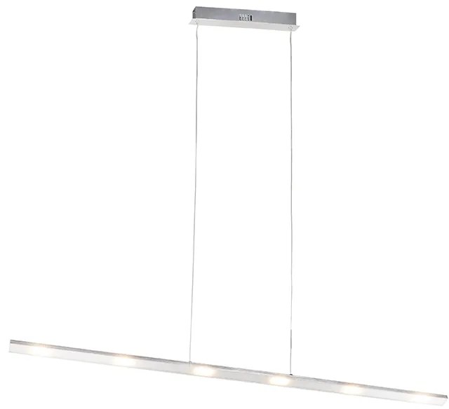 Designerska lampa wisząca stalowa z dotykowym ściemniaczem w komplecie LED - Platinum