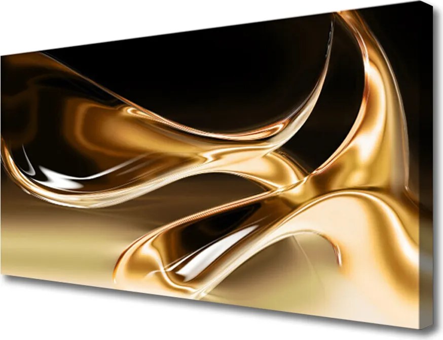 Fotoobraz na płótnie Złota Struktura Abstrakcyjna