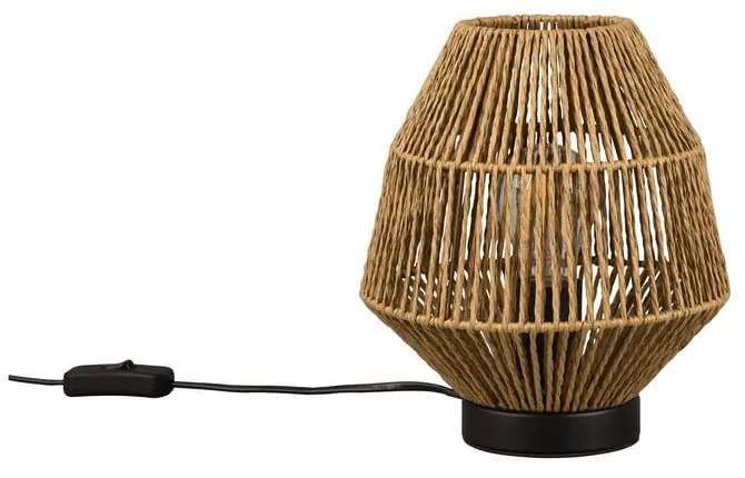 Brązowa lampa stołowa (wys. 20 cm) Miki – Trio