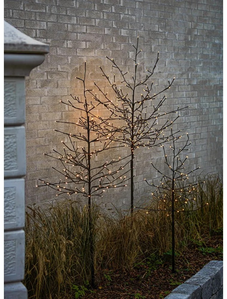 Ciemnobrązowa zewnętrzna dekoracja świetlna ø 40 cm Noah – Sirius