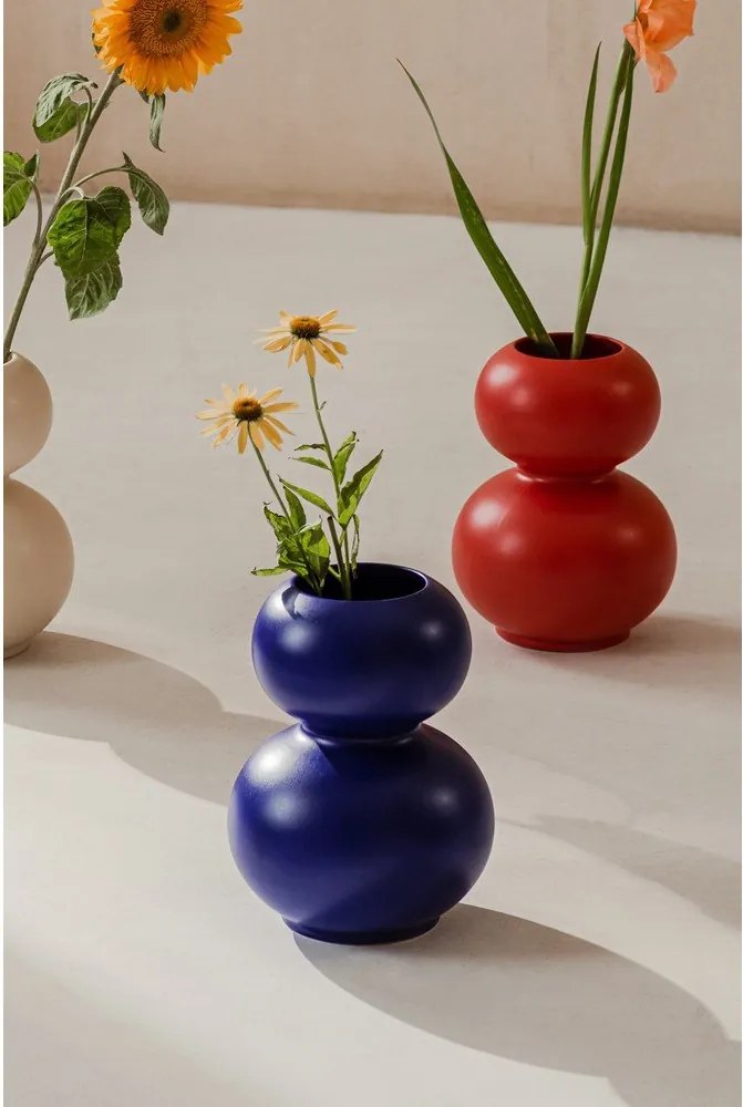 Ciemnoniebieski ceramiczny wazon (wysokość 36 cm) Tuga – noo.ma
