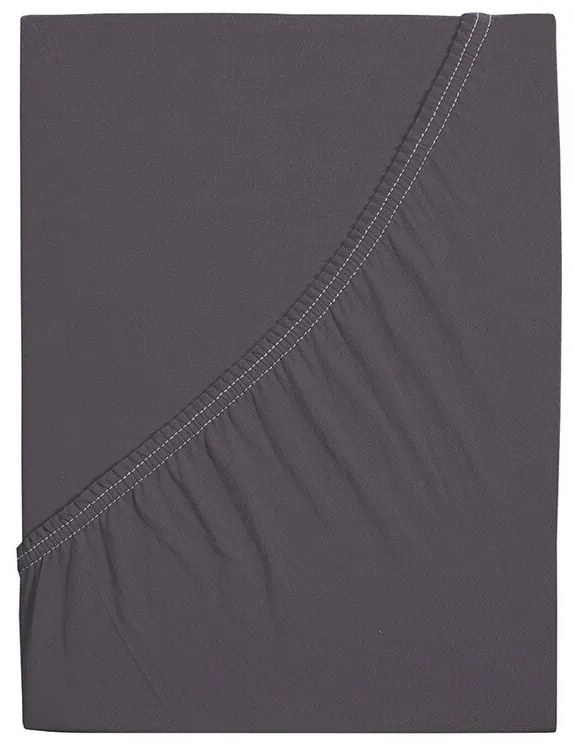 4Home prześcieradło jersey Ideal antracyt, 60 x 120 cm