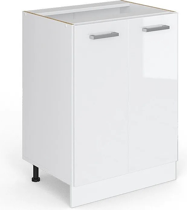 Szafki kuchenne biały wysoki połysk 60x46x81.6 r-line