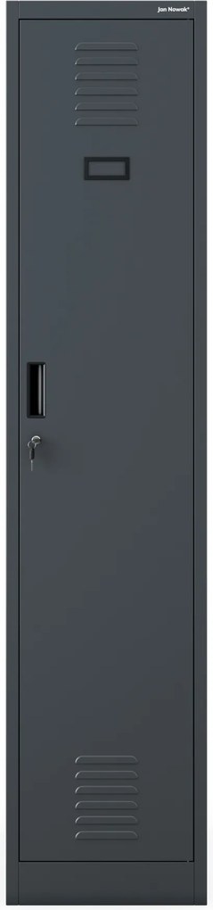 Szafka pracownicza metalowa antracytowa KACPER 1 Plus 400 x 1800 x 500 mm