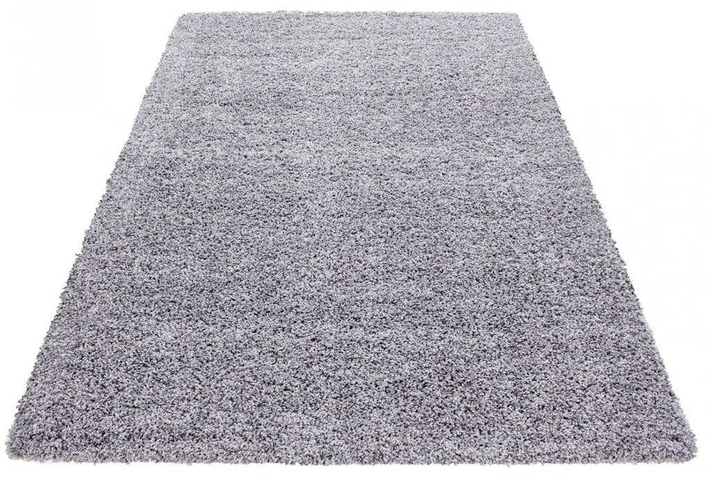 Dywan shaggy jednokolorowy jasny szary 200 cm x 290 cm
