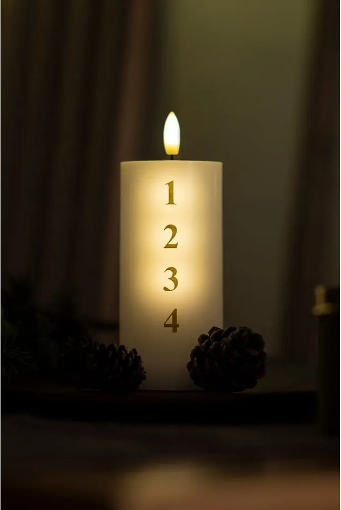 Świeczka LED na baterie (wysokość 15 cm) Sille Advent – Sirius
