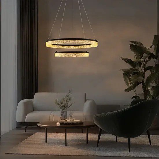 Stylowa czarna lampa wisząca - M0100-Lutoni