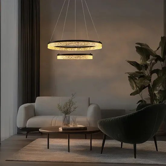 Stylowa czarna lampa wisząca - M0100-Shaoli