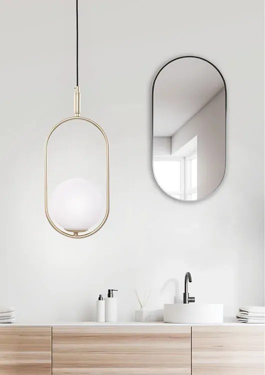 Lampa wisząca w stylu glamour mosiądz - K061 R0-T63
