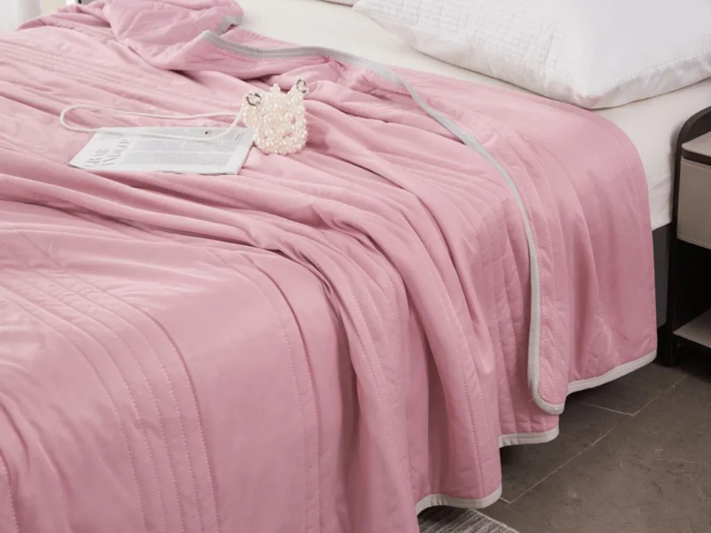 Chłodząca letnia kołdra CELIA, różowa Rozmiar: 140 x 200 cm