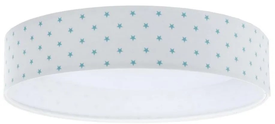 LED Lampa sufitowa GALAXY KIDS LED/24W/230V gwiazdki biała/tyrkysowa