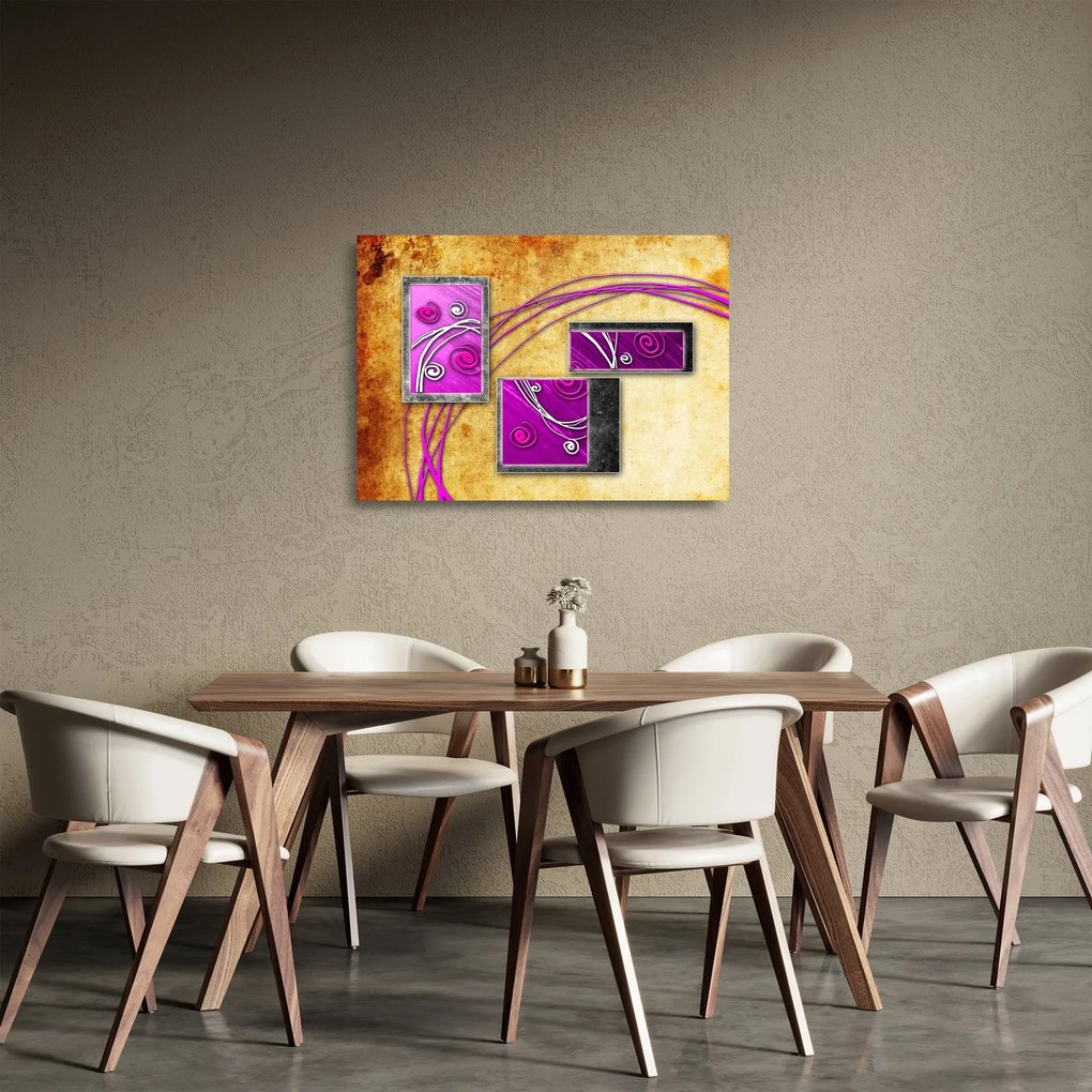 Obraz na szkle abstrakcji (70x50 cm)