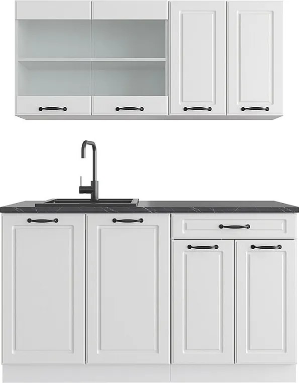 Zabudowa kuchenna biały dom wiejski/biały 140x60x81.6 r-line