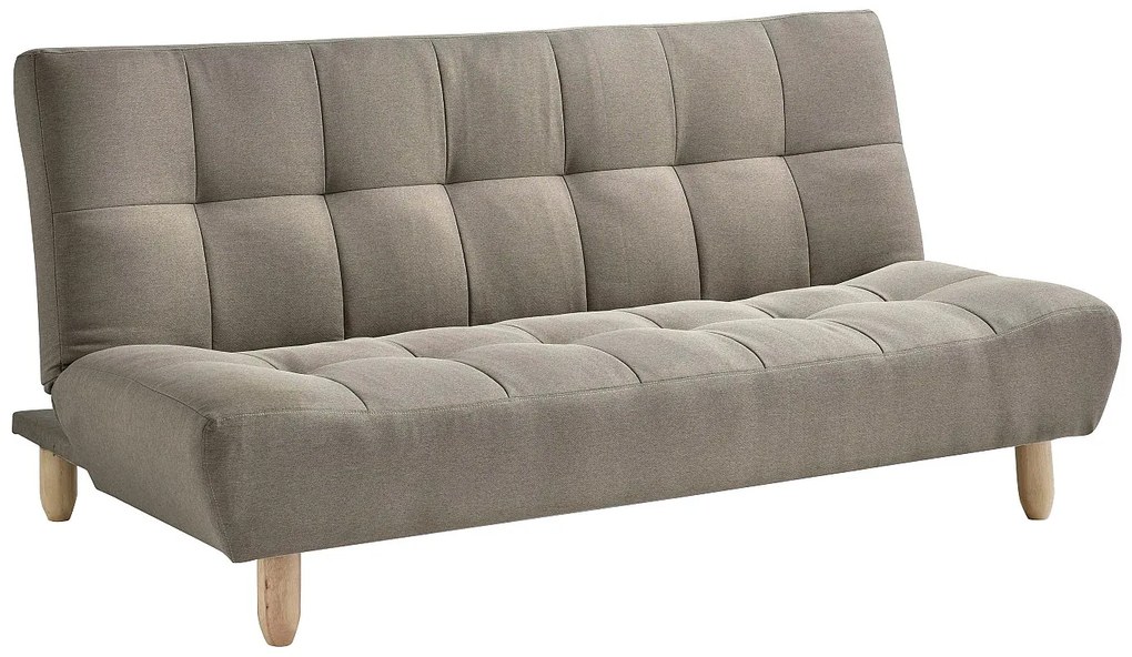 Kanapa 3-osobowa rozkładana z brązowoszarą tapicerką - ESTEBAN