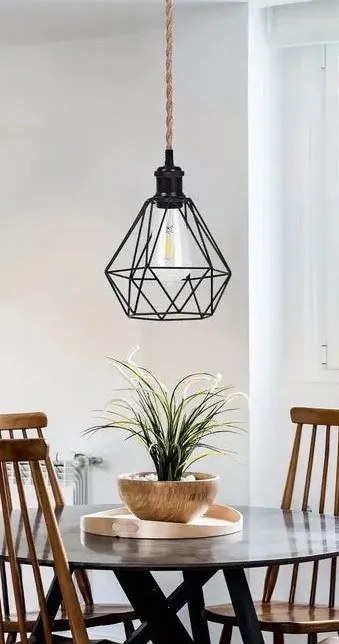 Lampa sufitowa metalowa loft retro wisząca AT6-1SZ-Black