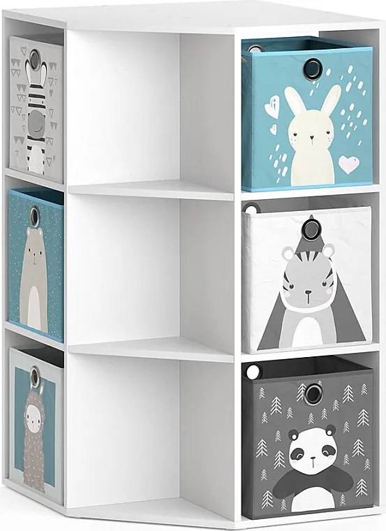 Półka dla dzieci biały 64x64x107.8 luigi