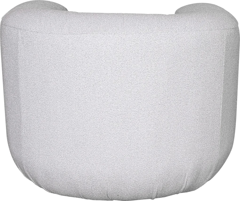 Designerski fotel z tkaniny szenilowej Nua N88-100