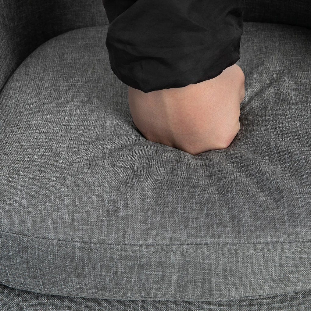 HOMCOM Zestaw 2 stołki barowe z poduszką Beżowe krzesła bistro do kuchni | Aosom PL