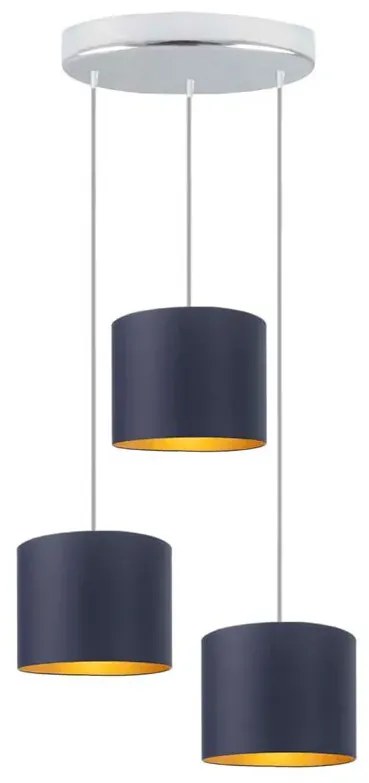 Lampa wisząca nad stół na chromowanym stelażu - S2-Z21